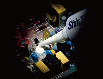 It is suitable for components on electronic boards, power unit and so on.