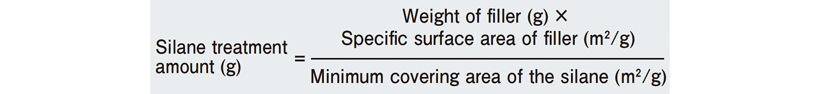 Model formula for amount of treatment for filler